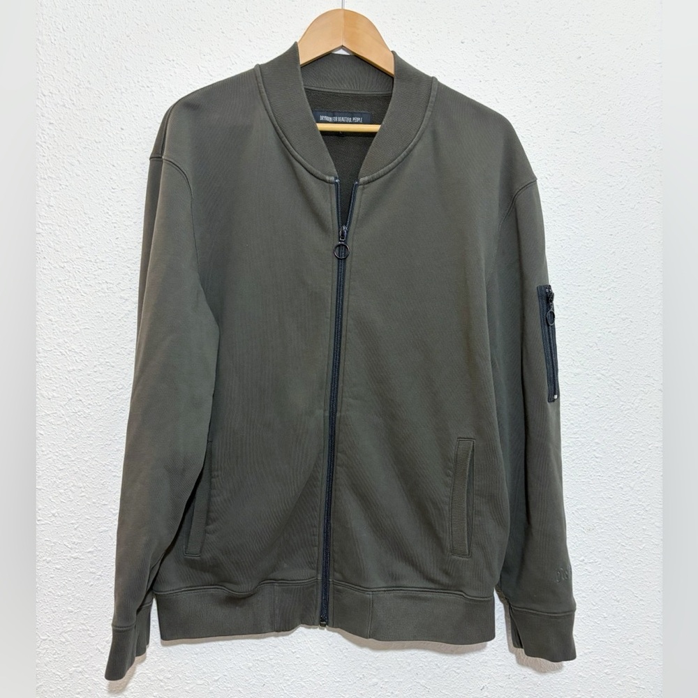 Drykorn For Beautiful People Green Men’s Cotton Sz. Large Zip Jacket